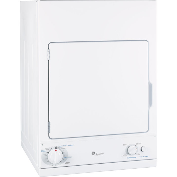 GE Appliances Spacemaker® 3.6 Cubic Feet Electric Stackable Dryer